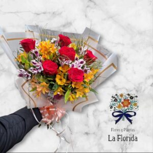 AR6 Media docena con astromelias