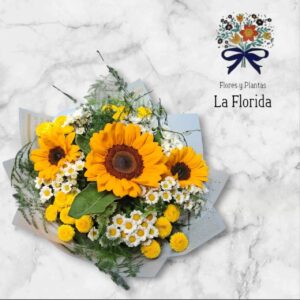 MGm3 Mix mediano con 3 girasoles